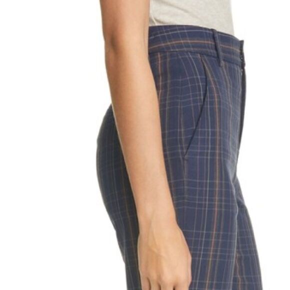 Vince • Modern plaid cropped trouser pants - Picture 5 of 7